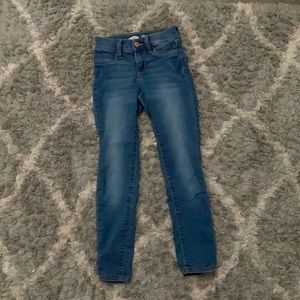 old navy dark blue skinny jeans